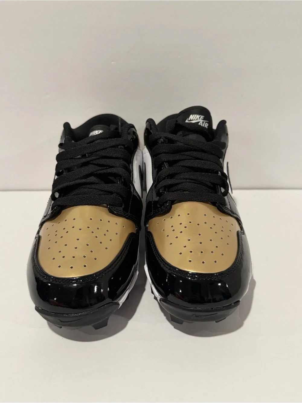 AJ1 Low Cleat Patent ‘Gold Toe’ (GS) Sz 5.5